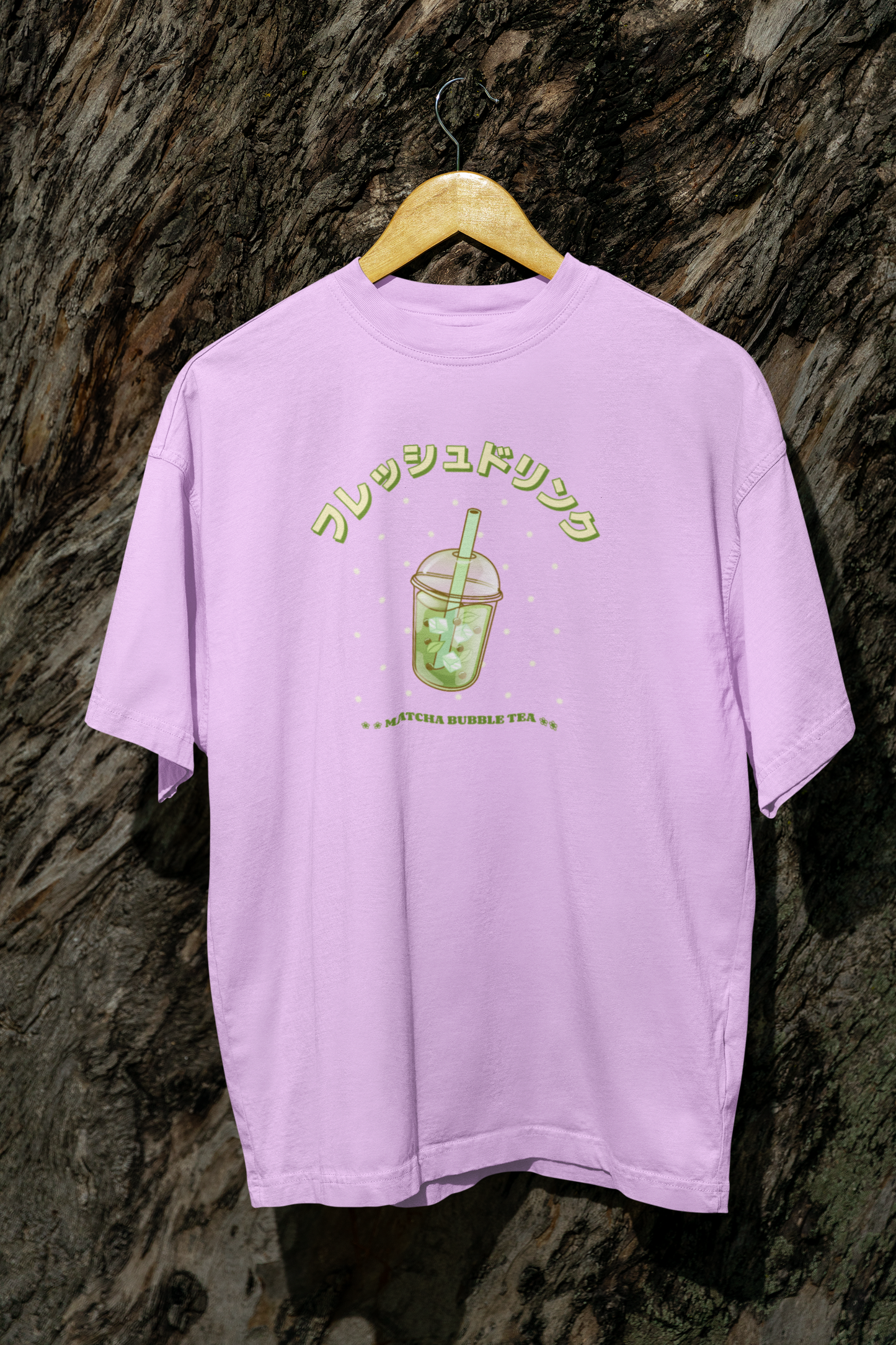 Bubbling with Matcha premium oversized t-shirt