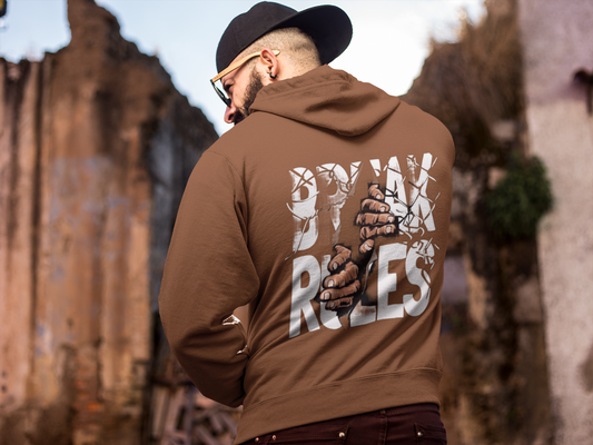 Stand out and Break the Mold with our 'BREAK RULES' print Hoodie