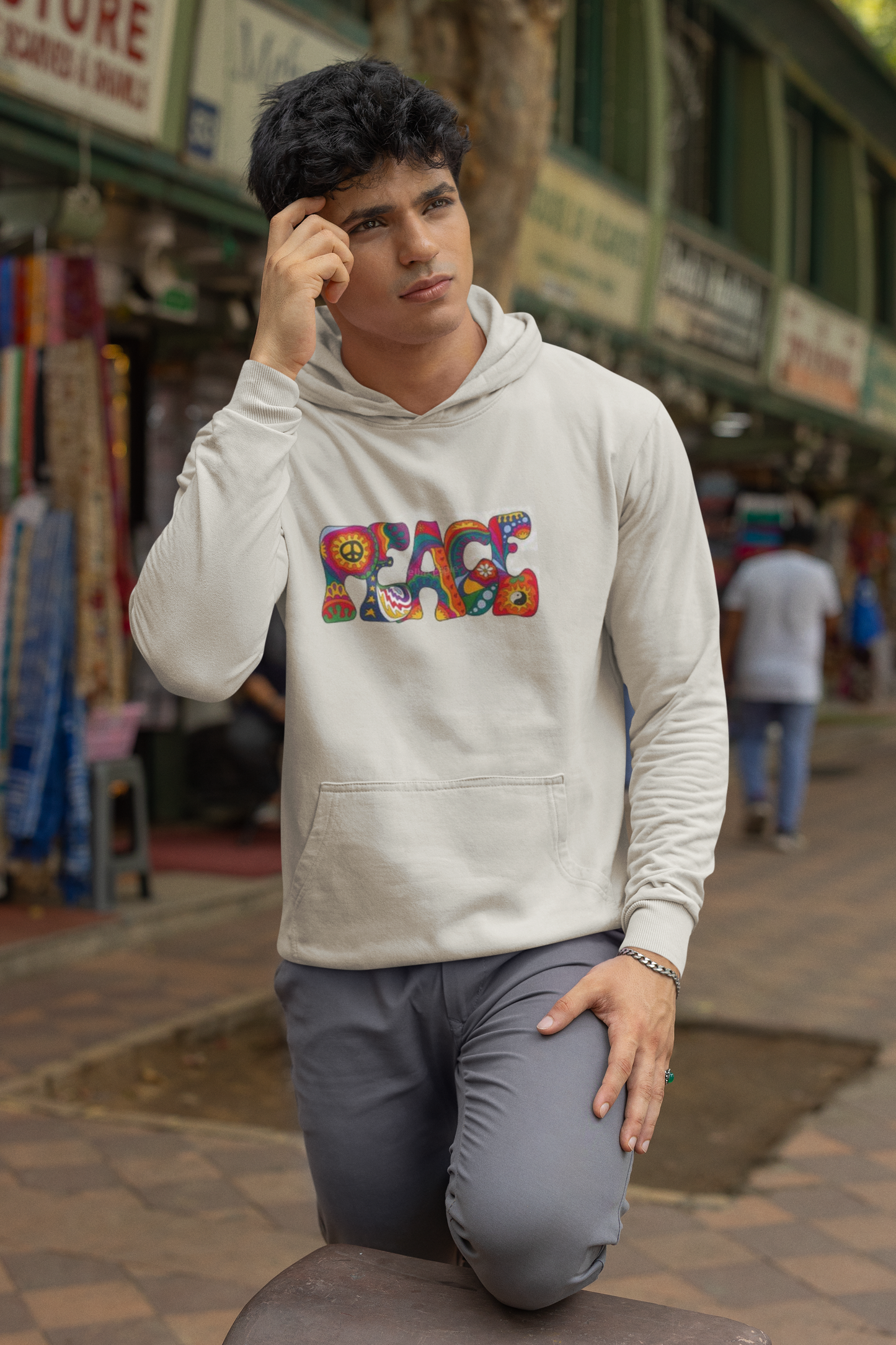 Dawson's Originals PEACE Abstract Hoodie