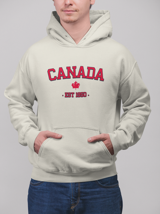 Celebrate your love for Canada with our CANADA print Unisex Hoodie