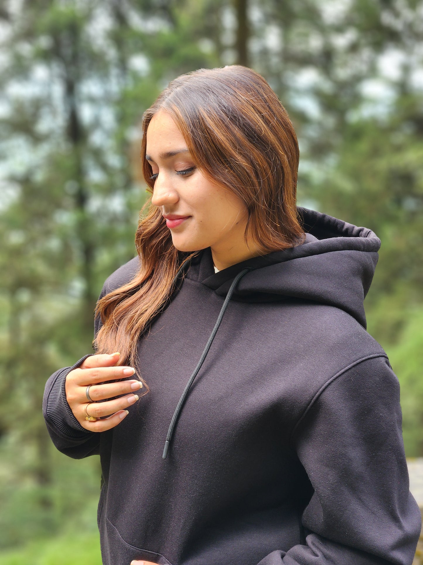 Everyday Look with a CLASSIC SOLID BLACK HOODIE