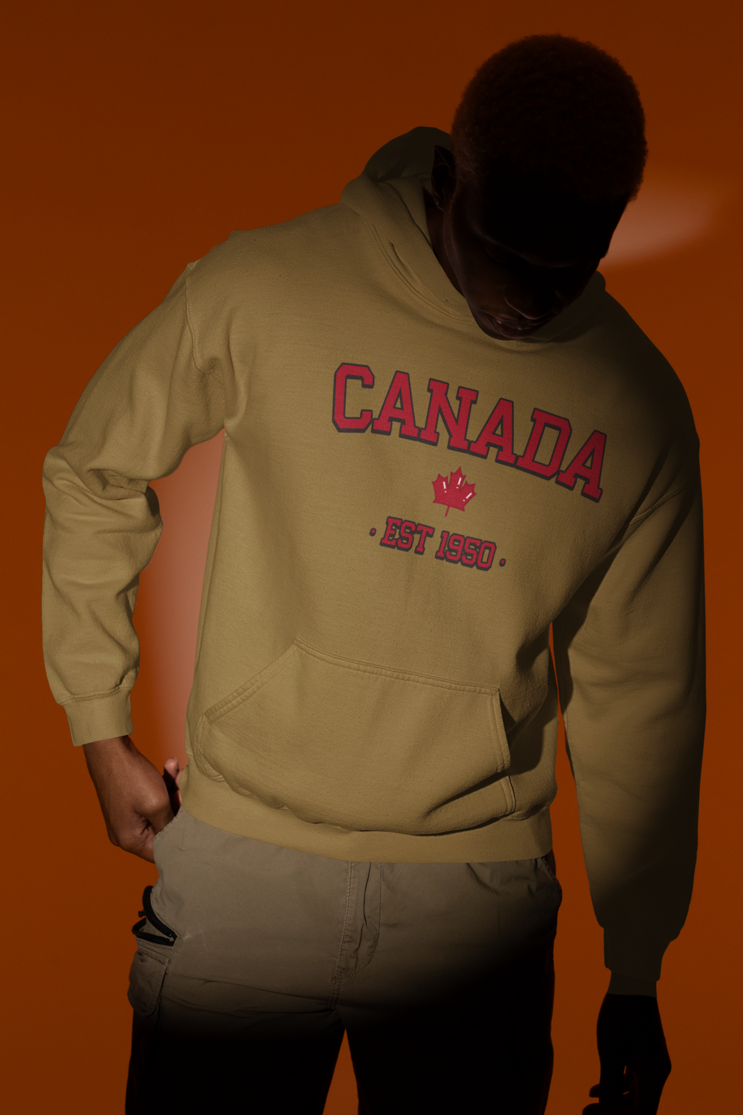 Celebrate your love for Canada with our 'CANADA' print Unisex Hoodie